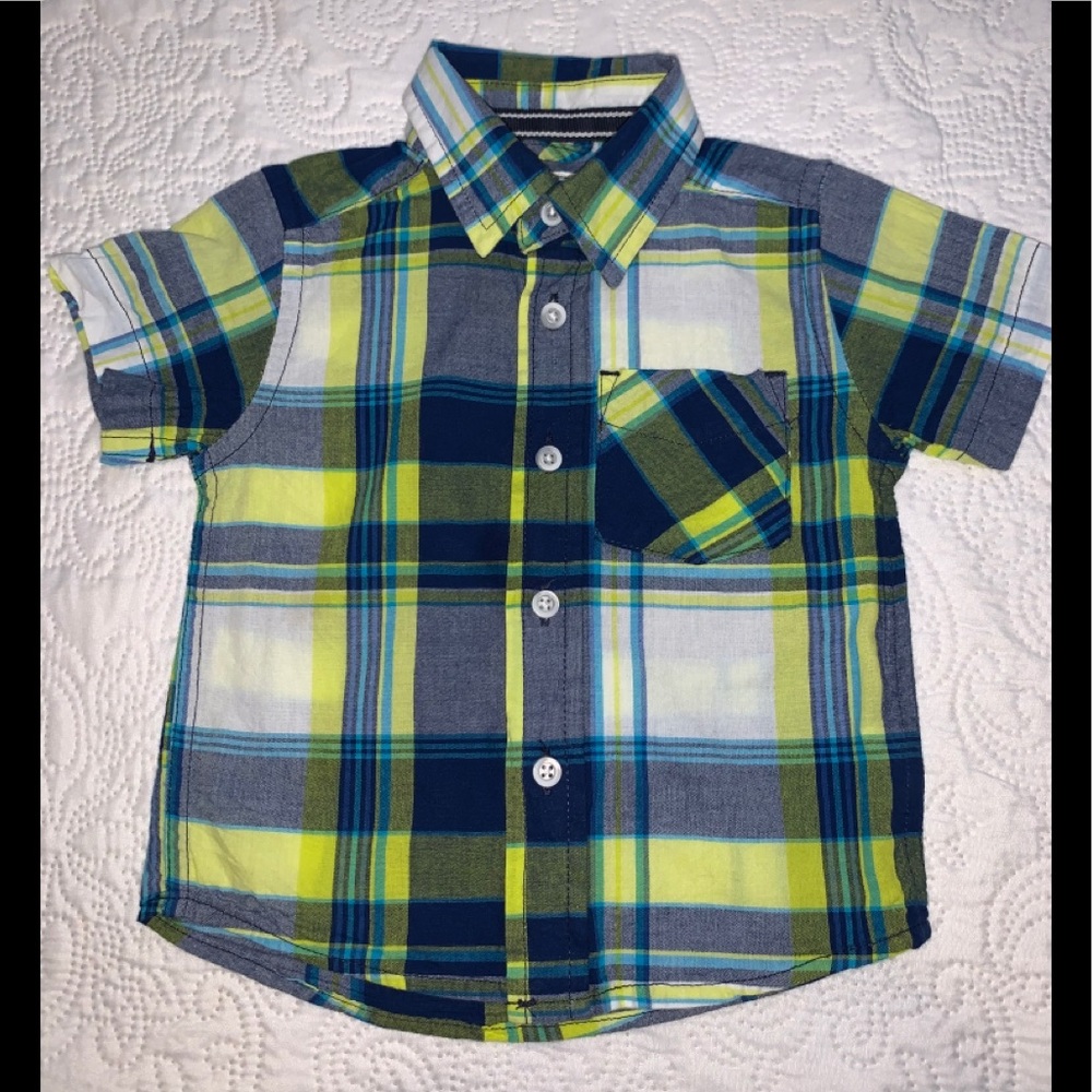 Children’s Place boys striped buttoned down shirt